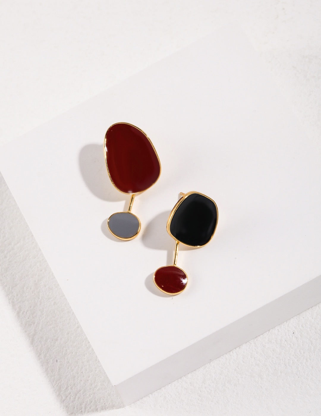 Dripped Enamel Earrings: Radiant Color and Timeless Beauty